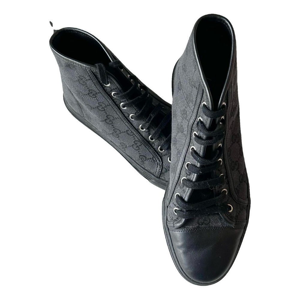 Gucci Men's Black High-Top Sneakers